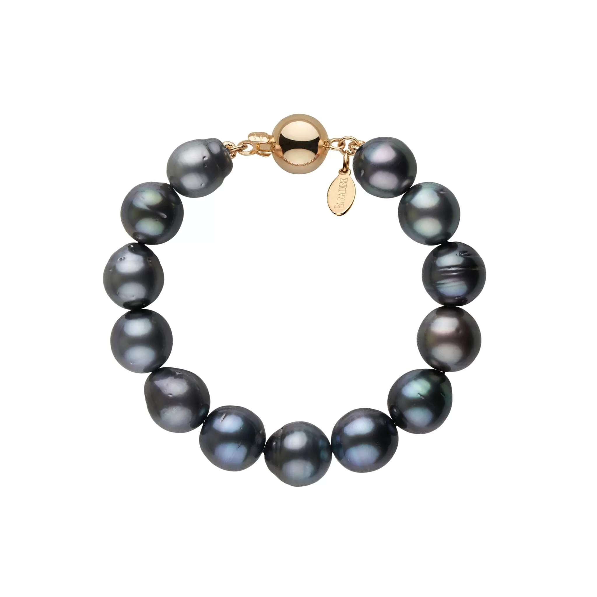 11.2-12.8 mm AA  Tahitian Drop Pearl Bracelet