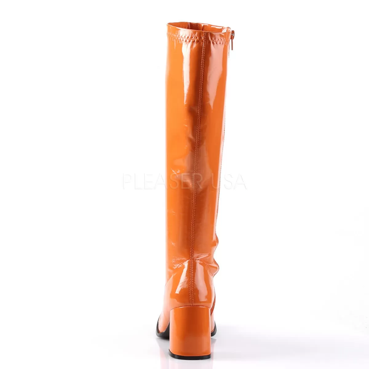 3 Inch Heel GOGO-300 Orange Pat