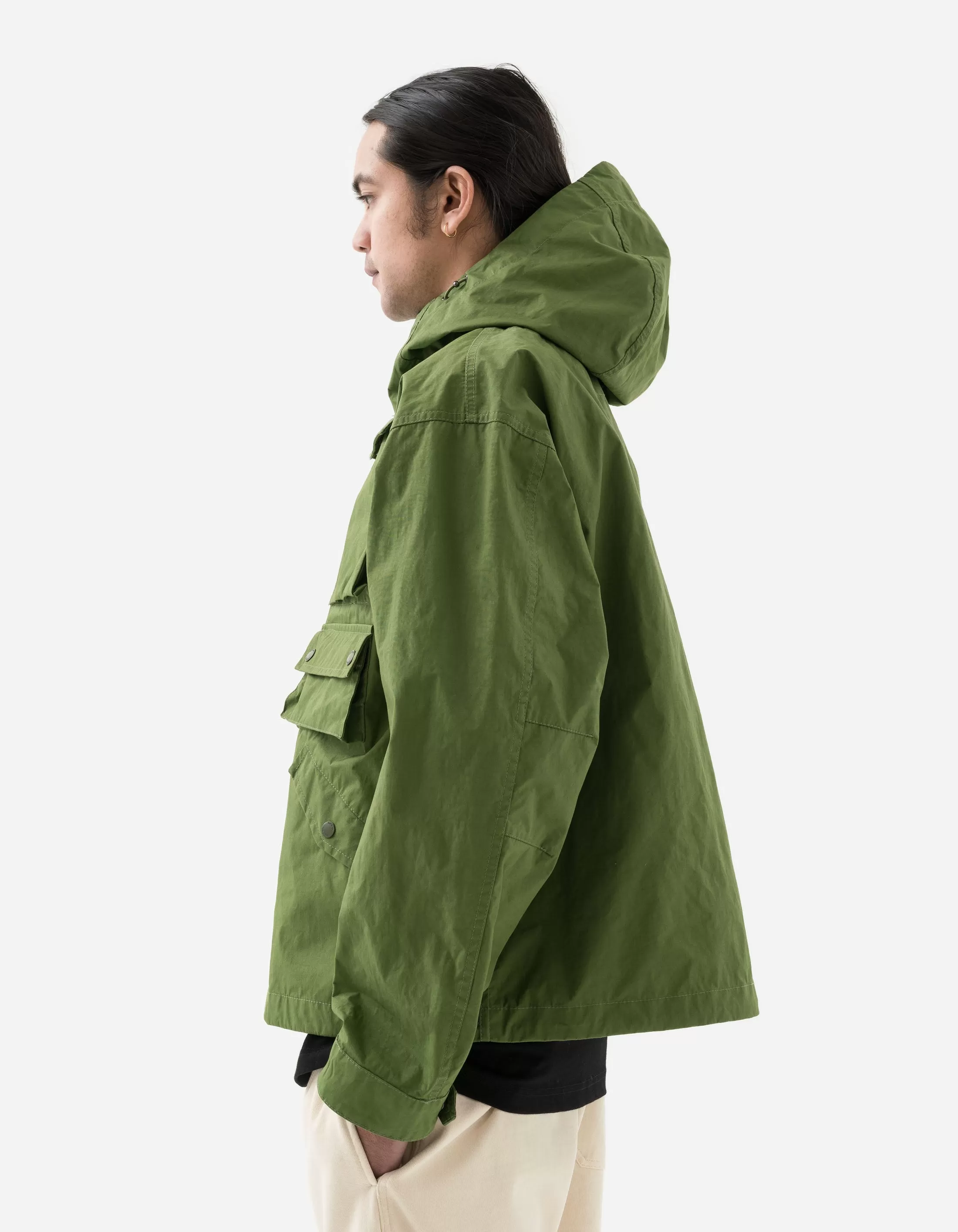 5033 Oversized Monk Snoparka Green Shoot