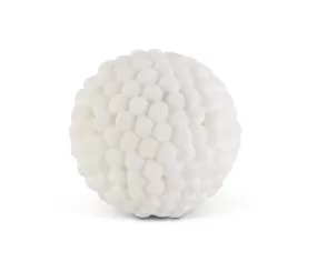 54442B 6" White PomPom Ball Ornament