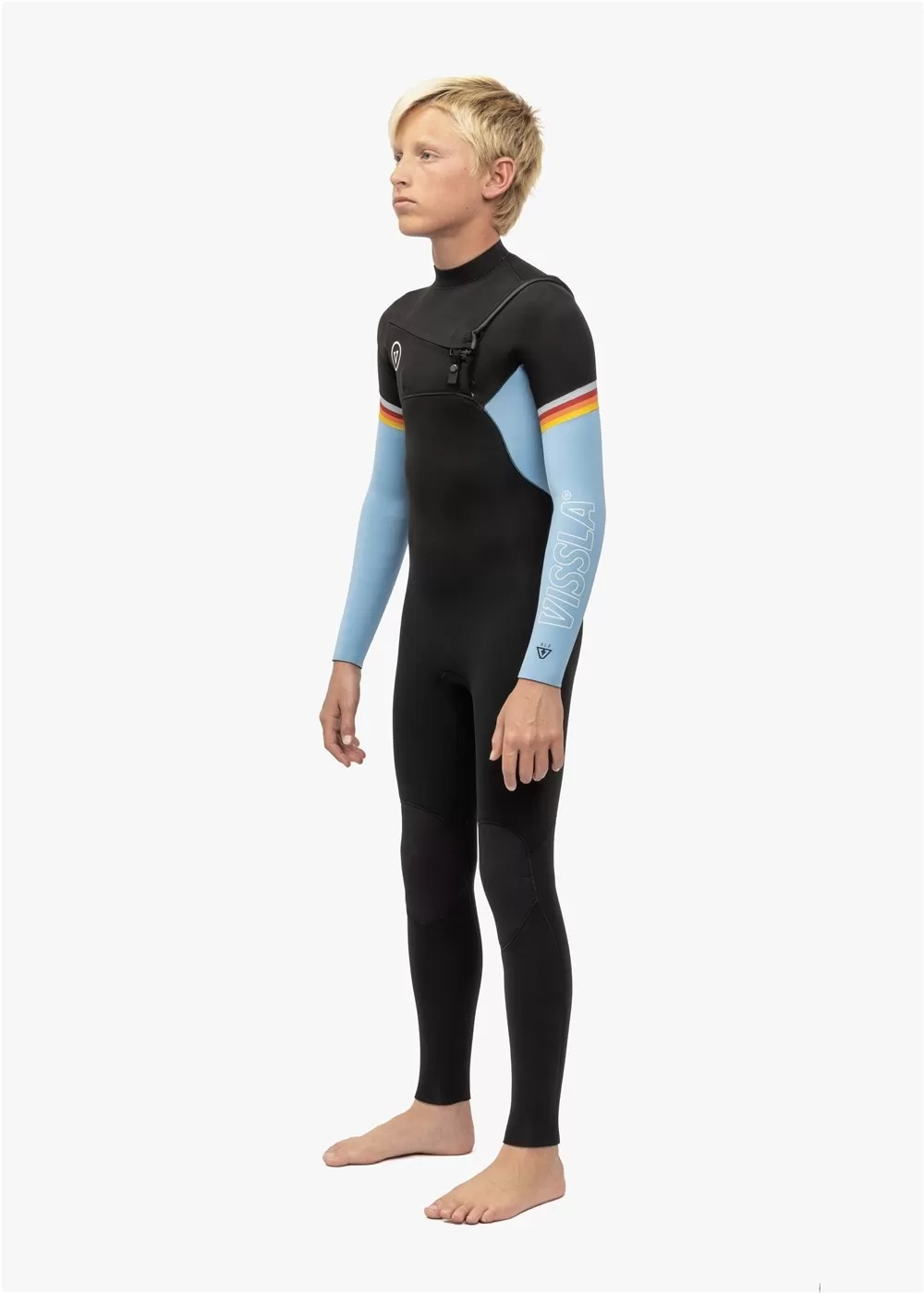 7 Seas Boys Raditude 3-2 Full Chest Zip Wetsuit