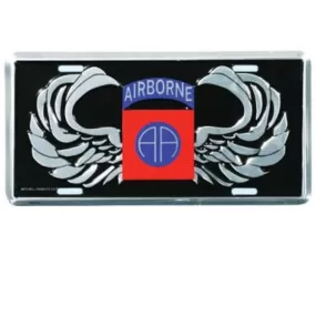 82nd Airborne AA Wings License Plate