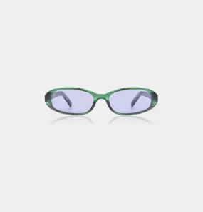 A. KJÆRBEDE Sunglasses Macy - Green Marble Transparent