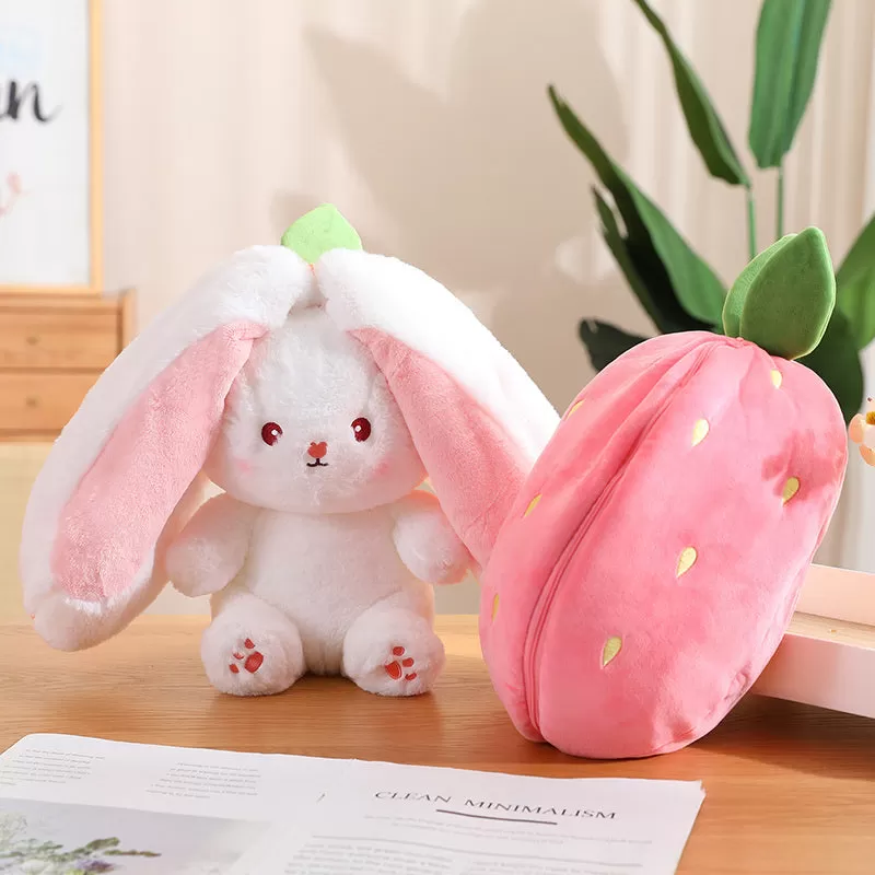 Adorable Carrot Bunny Plush Toy