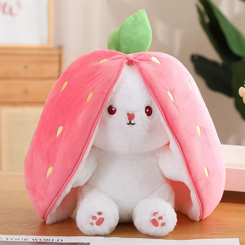 Adorable Carrot Bunny Plush Toy