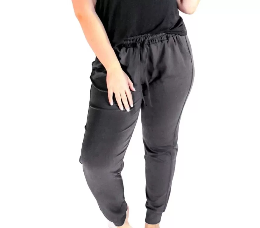 After Dark Black Drawstring Everyday Joggers