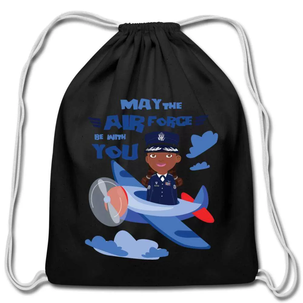 Air force Cotton Drawstring Bag