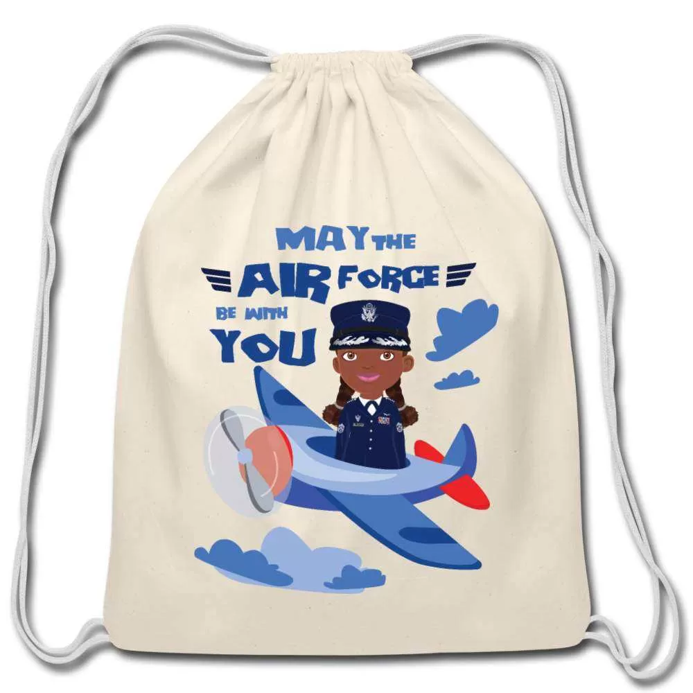 Air force Cotton Drawstring Bag