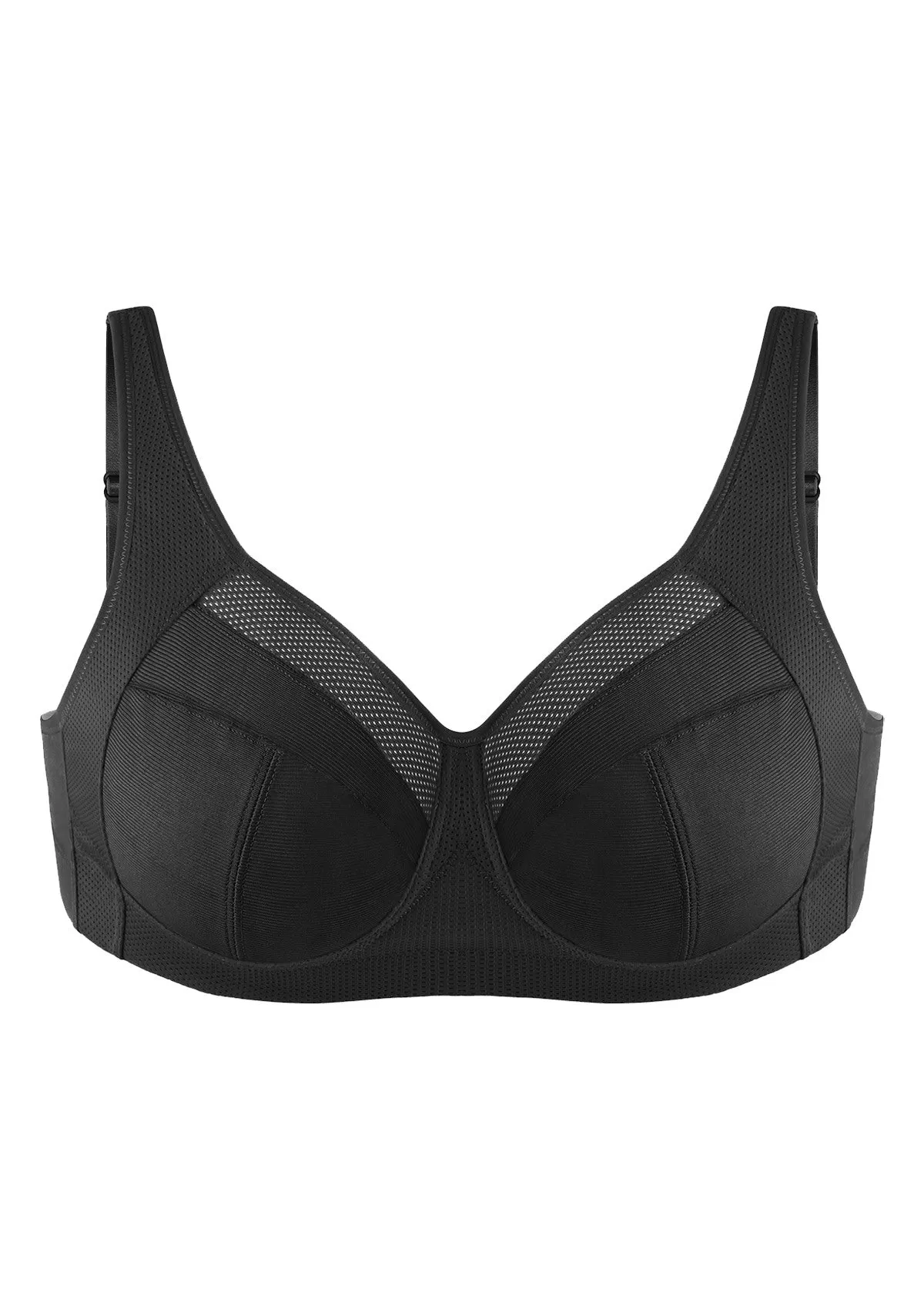 AiryComfort Full Coverage Unpadded WireFree Minimizer Bra