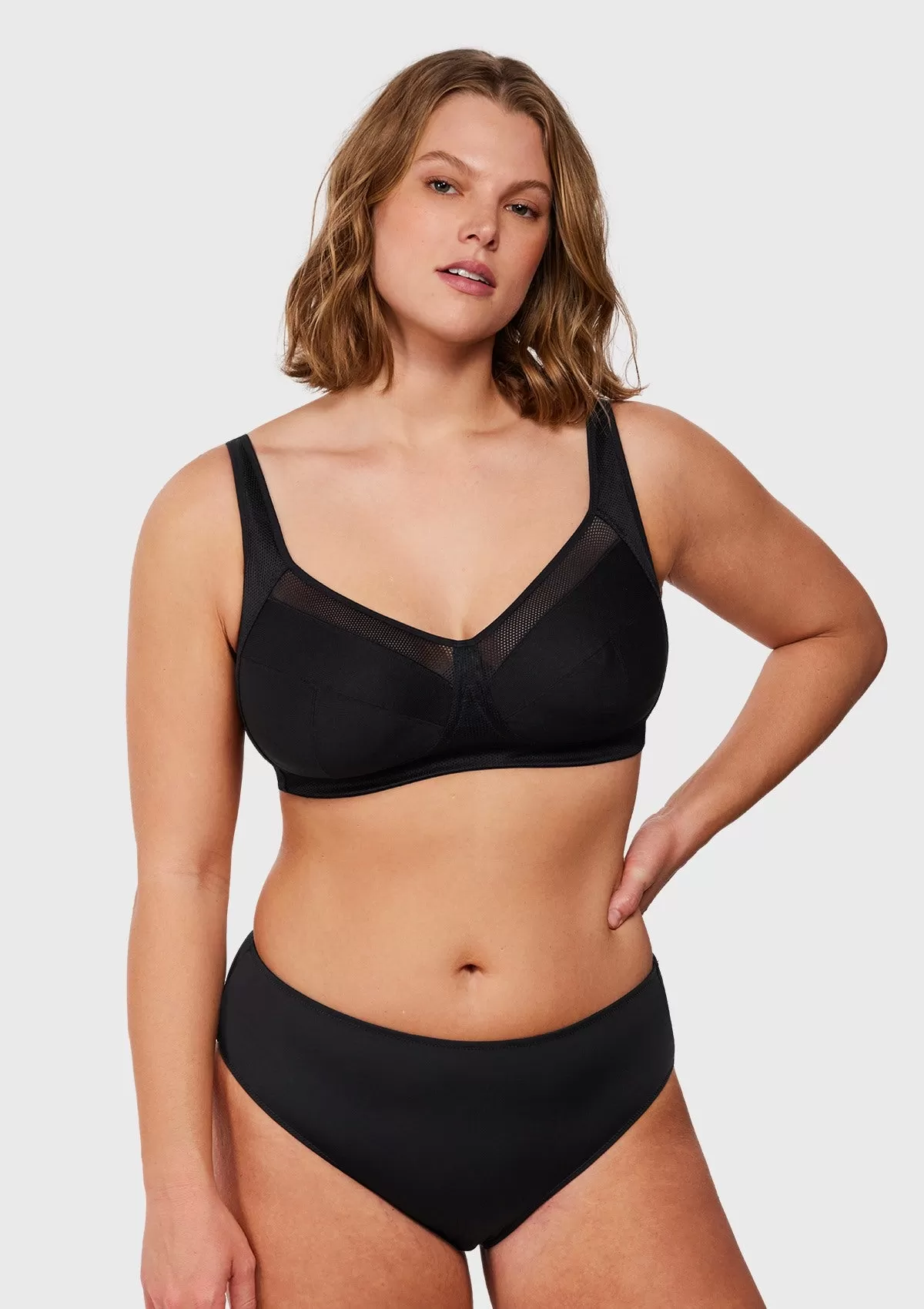 AiryComfort Full Coverage Unpadded WireFree Minimizer Bra