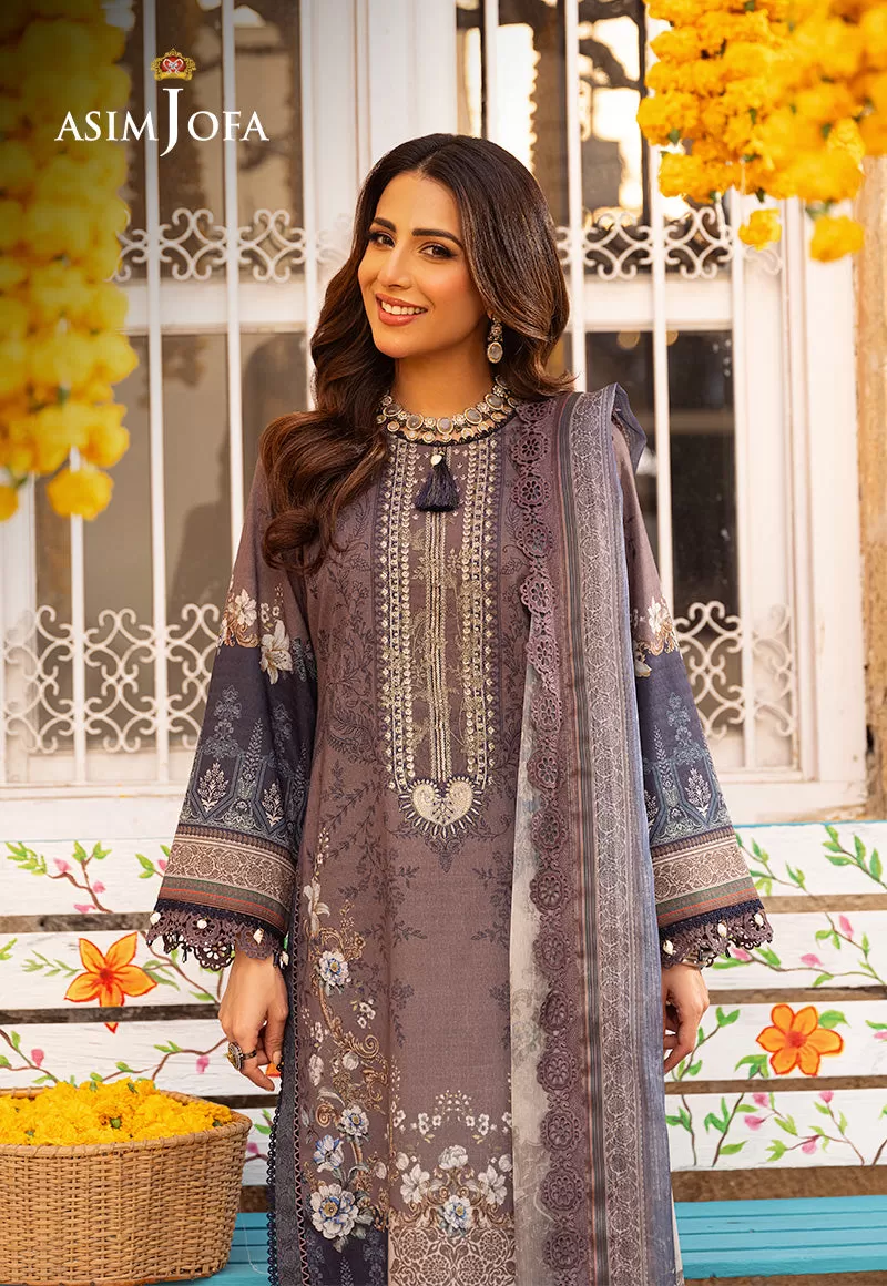 AJAR-07 EMBROIDERED JACQUARD 3 PCS