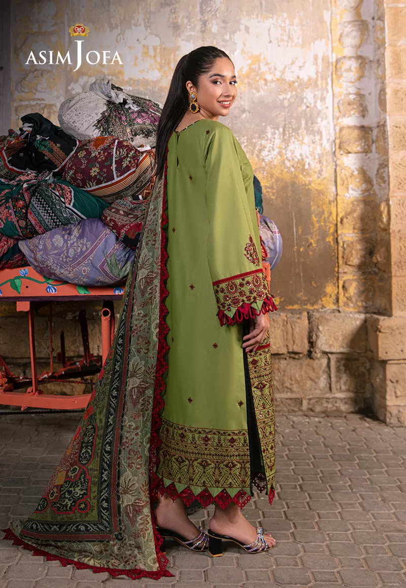 AJAR-33 EMBROIDERED LAWN 3 PCS