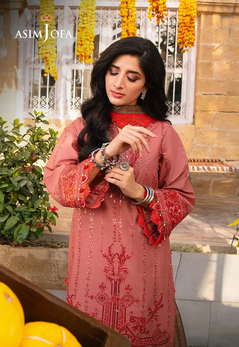 AJAR-35 EMBROIDERED LAWN 3 PCS