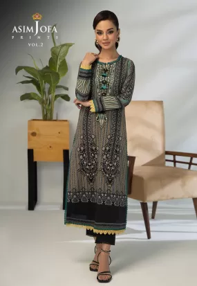 AJBP-54 EMBROIDERED LAWN 3-PCS