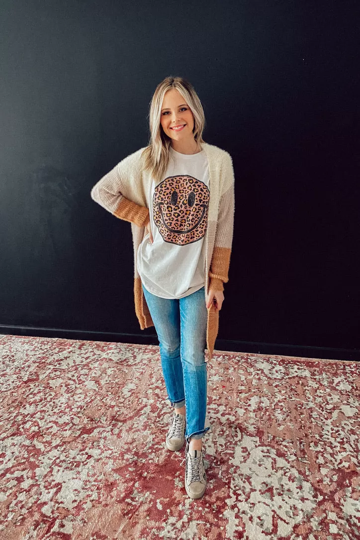 All Smiles Oversized Graphic Tee