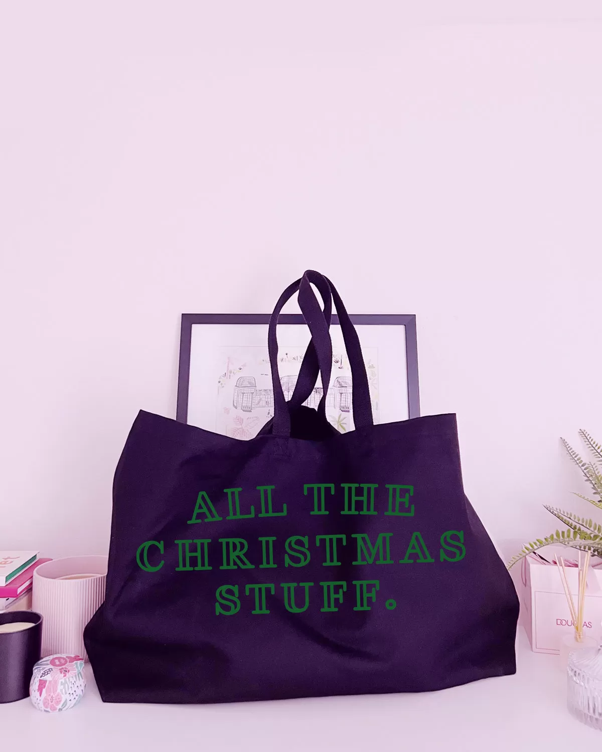 All The Christmas Stuff - Super Huge Canvas Tote Bag