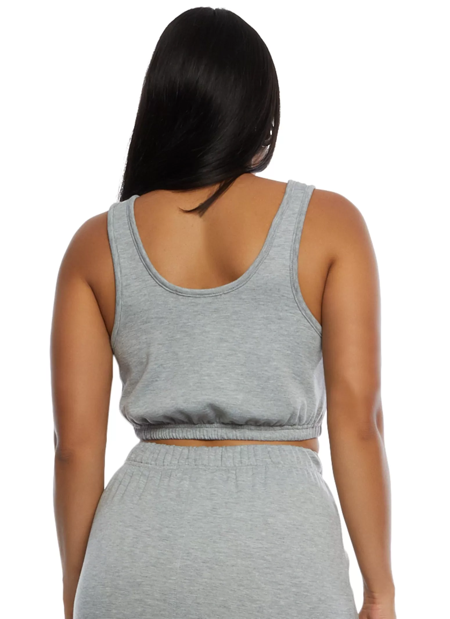 Almost Famous Toggle Drawstring Hem Cropped Tank Top