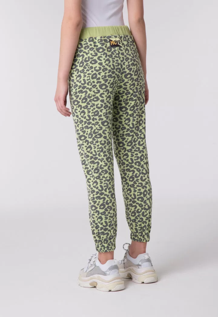 Animal Print Jogger Pants