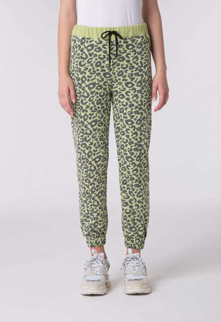 Animal Print Jogger Pants