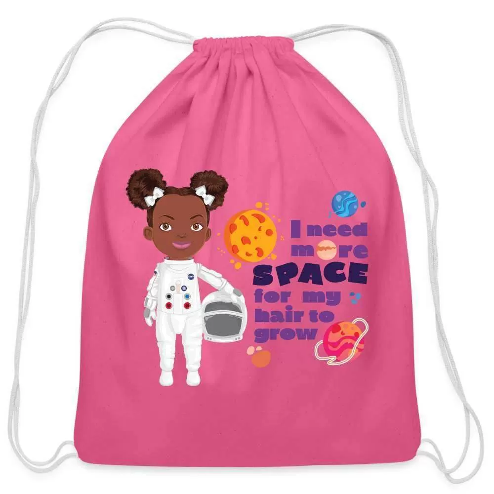 Astronaut Cotton Drawstring Bag