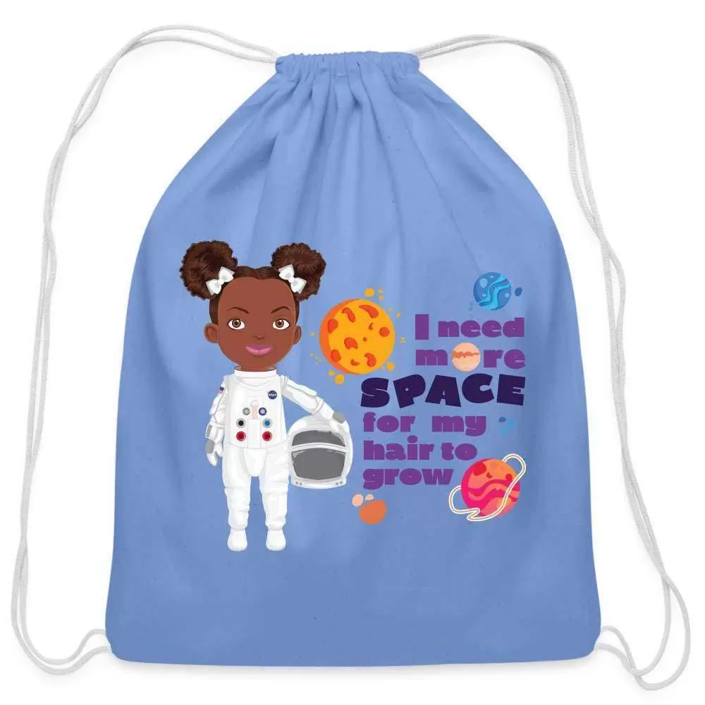 Astronaut Cotton Drawstring Bag