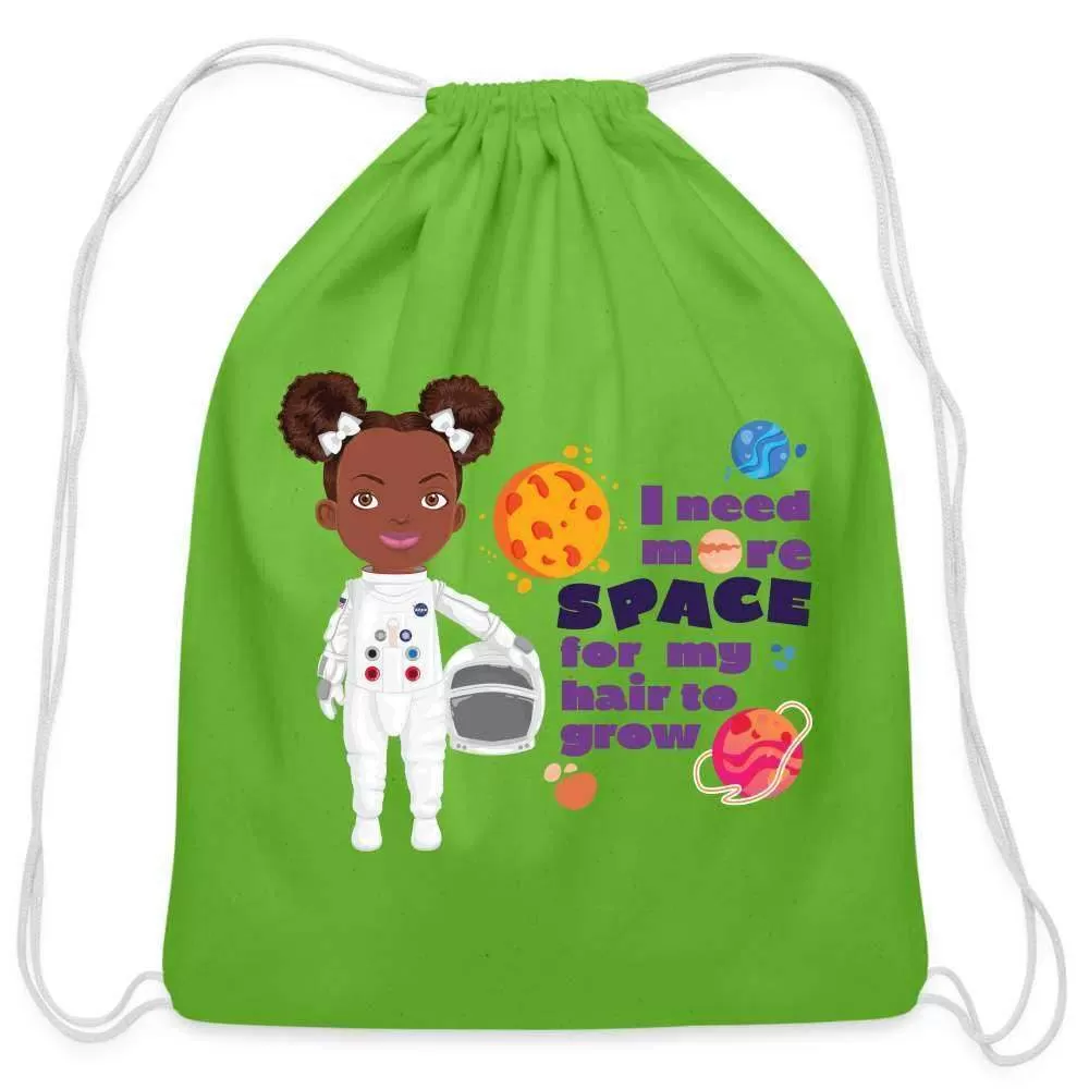 Astronaut Cotton Drawstring Bag