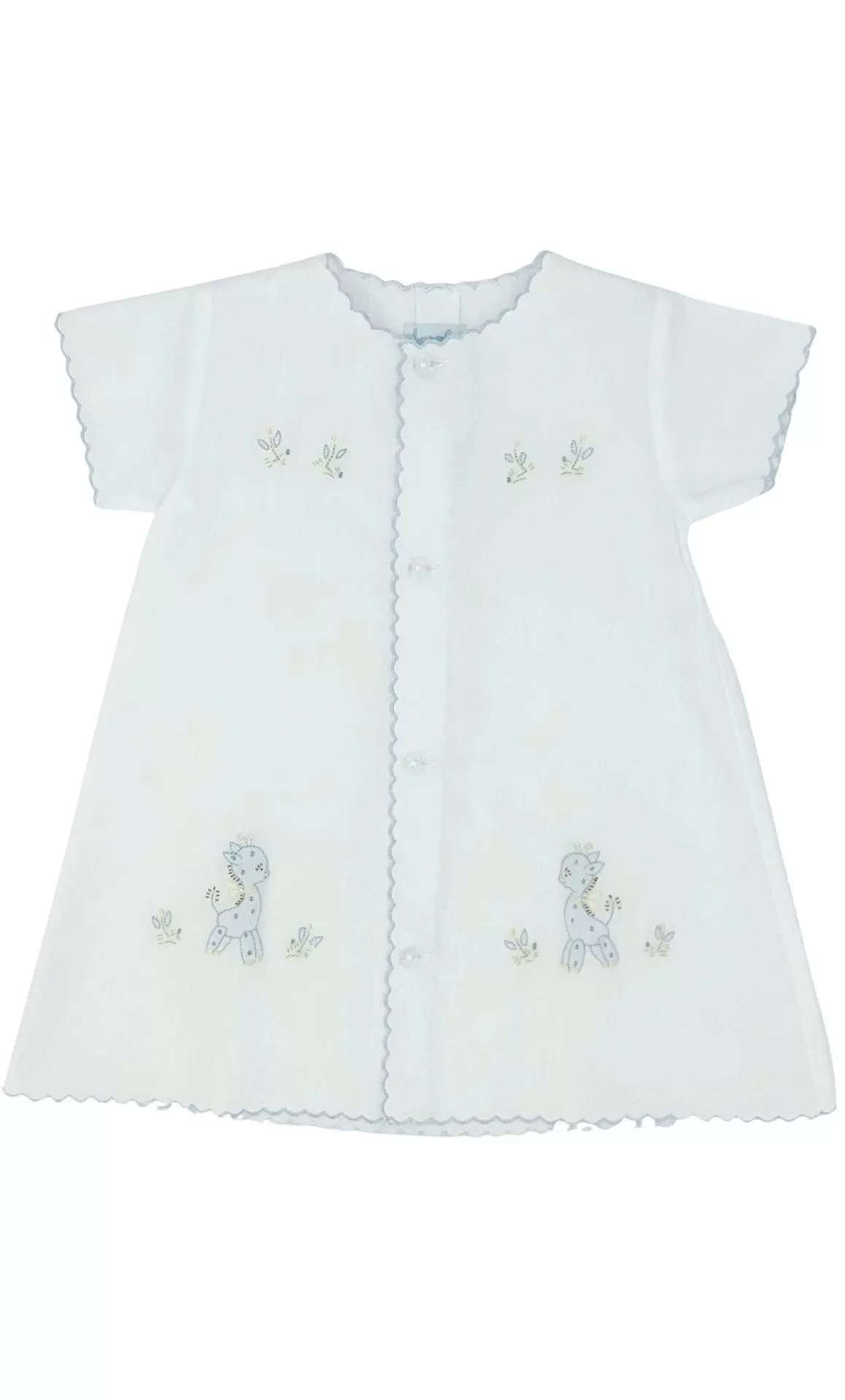 Auraluz Giraffe Day Gown- White & Blue