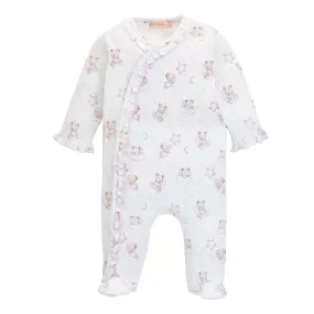 Baby Club Chic Sleep Tight Bear Pink Footie