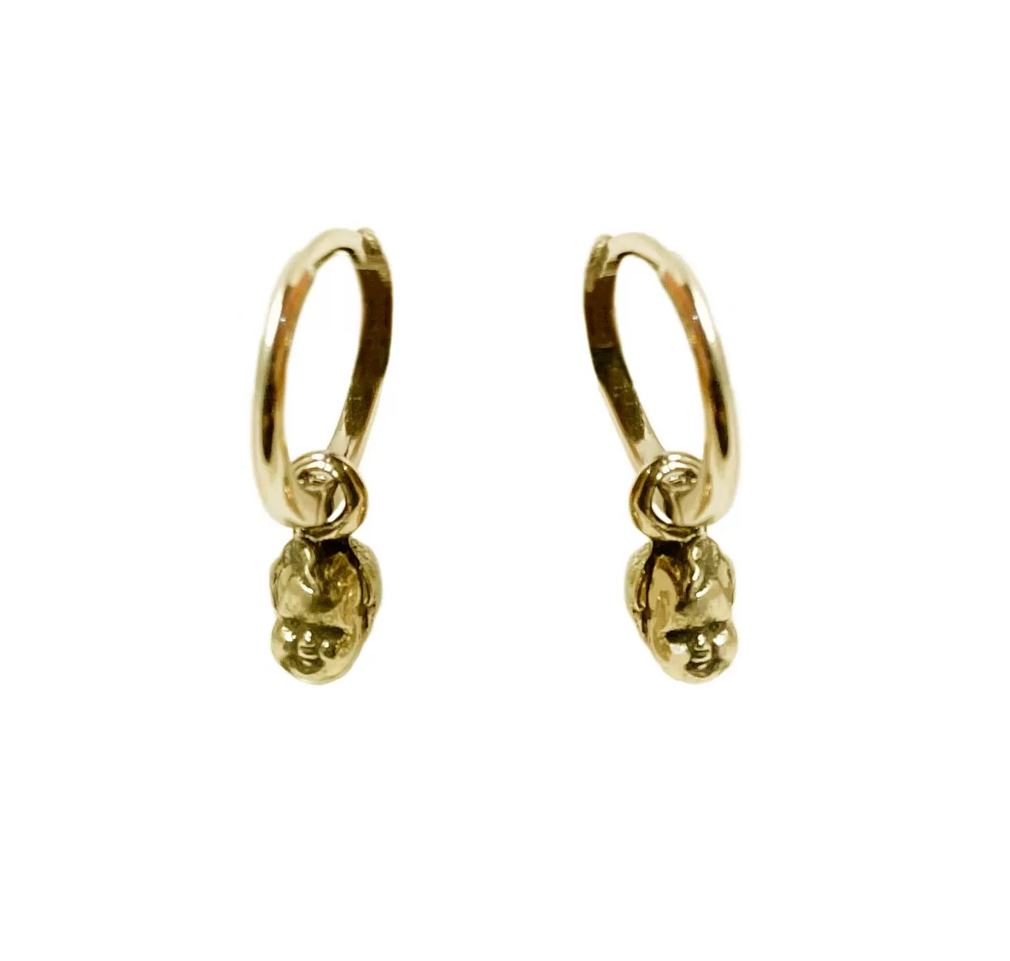 Baby Doll Head Hoop Earrings