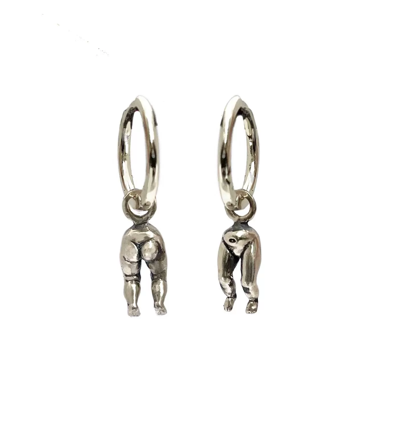 Baby Doll Head Hoop Earrings