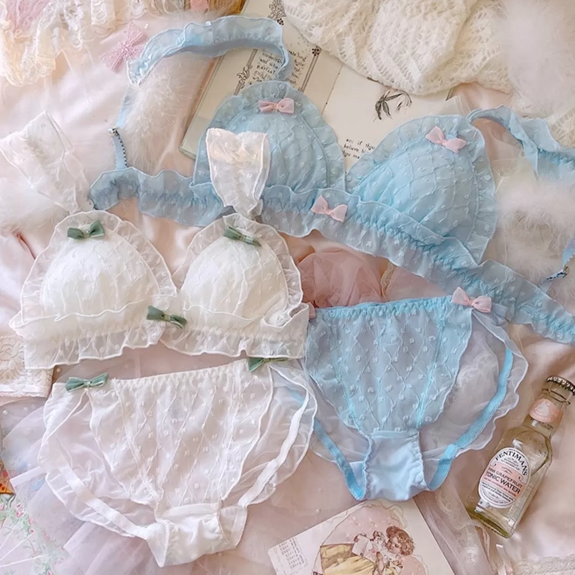 Baby-Dollcore Nymphette Kawaii Princess Lolita Lingerie Set