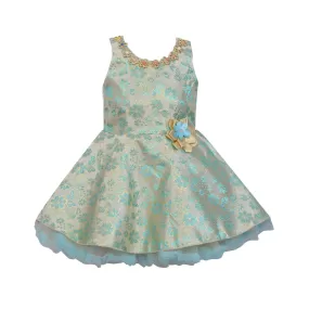 Baby Girls Party Wear Frock Dress fe2407blu