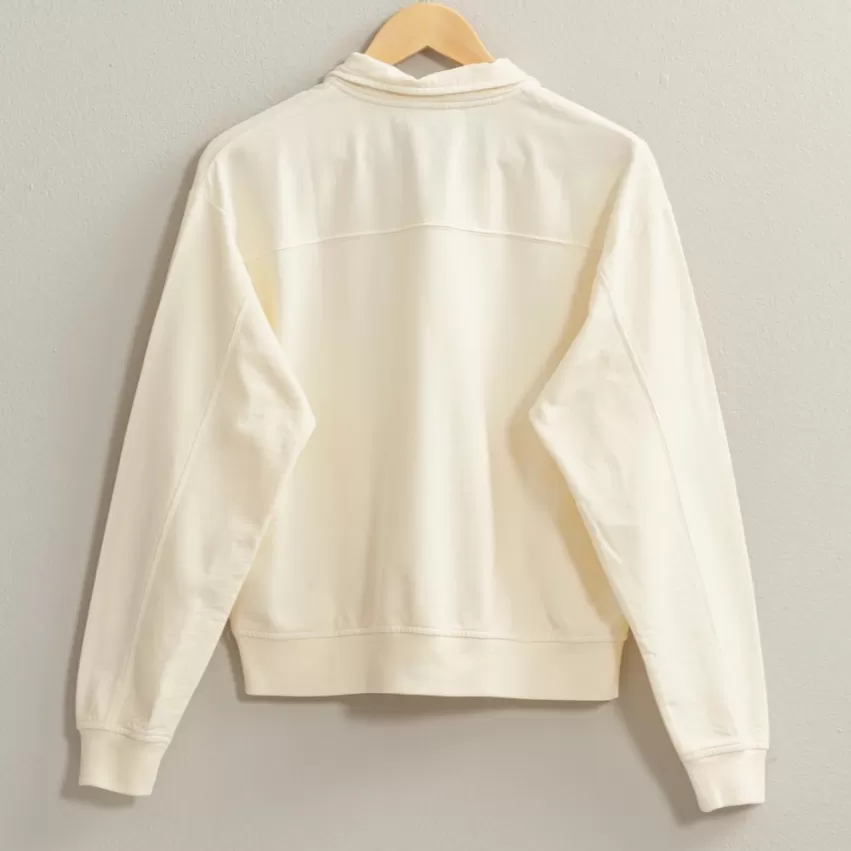 Back to Basics Half Zip Long Sleeve Sweatshirt