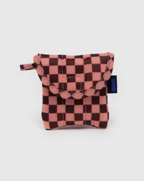 Baggu - Earbud Case - Pink Brown Check