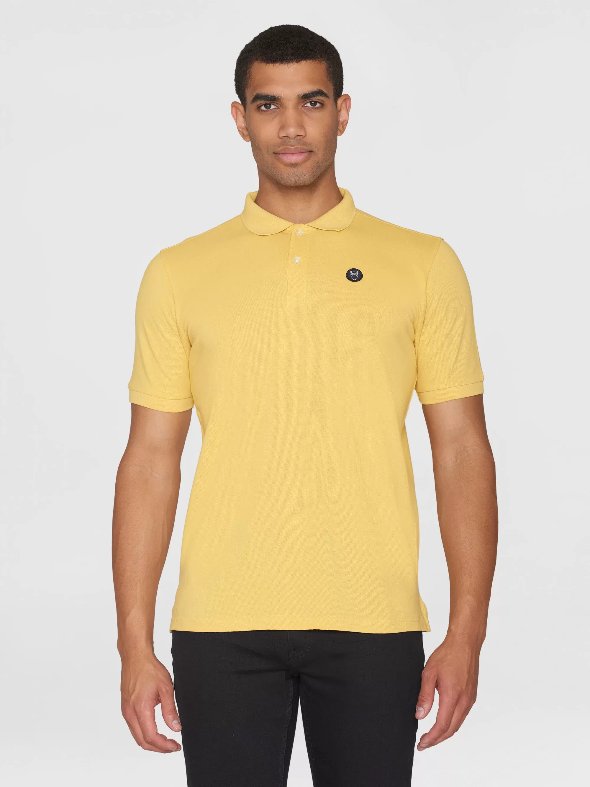 Basic badge polo - Misted Yellow