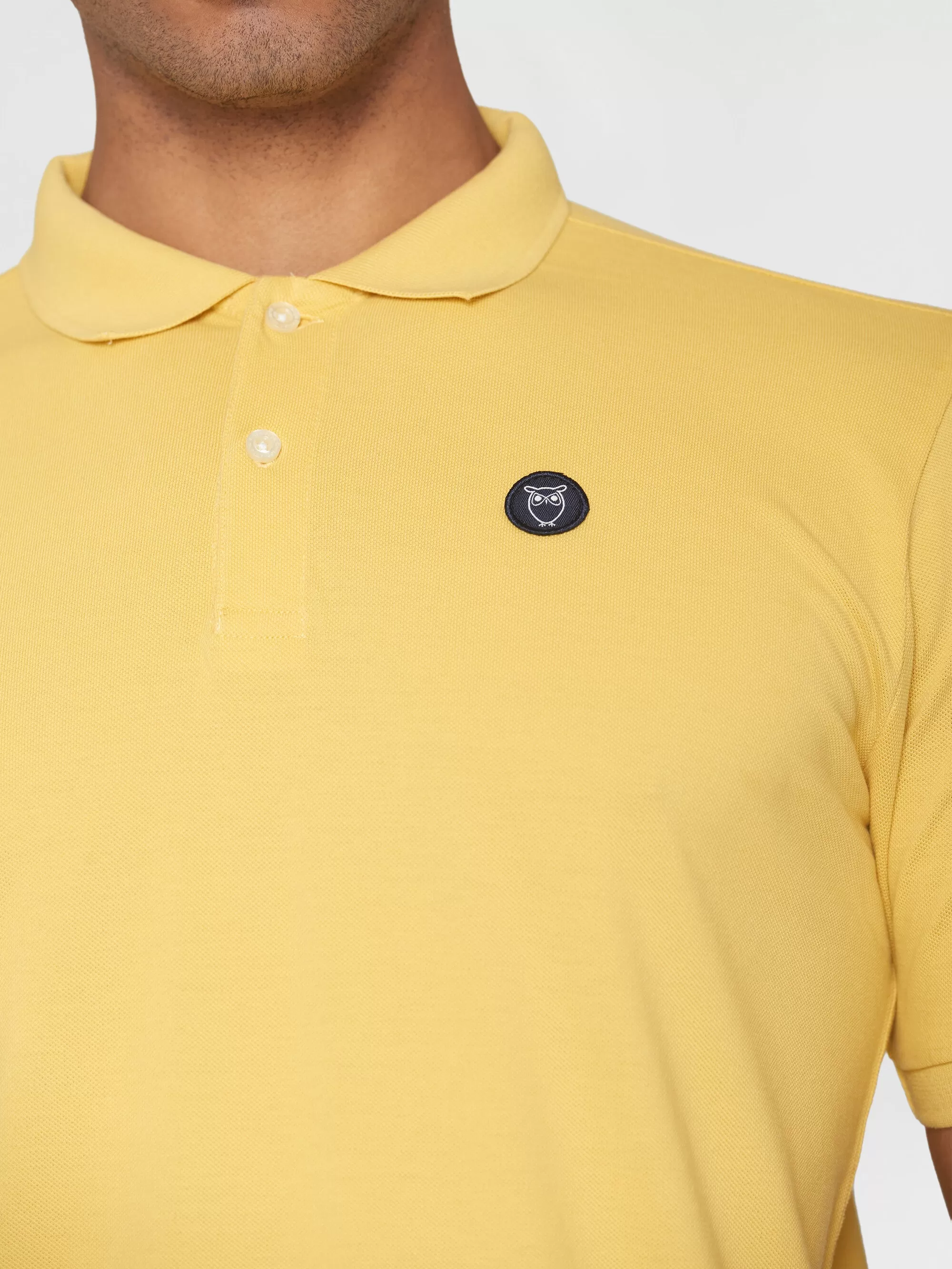 Basic badge polo - Misted Yellow