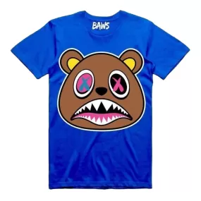 Baws Crazy Baws T-shirt Royal Blue