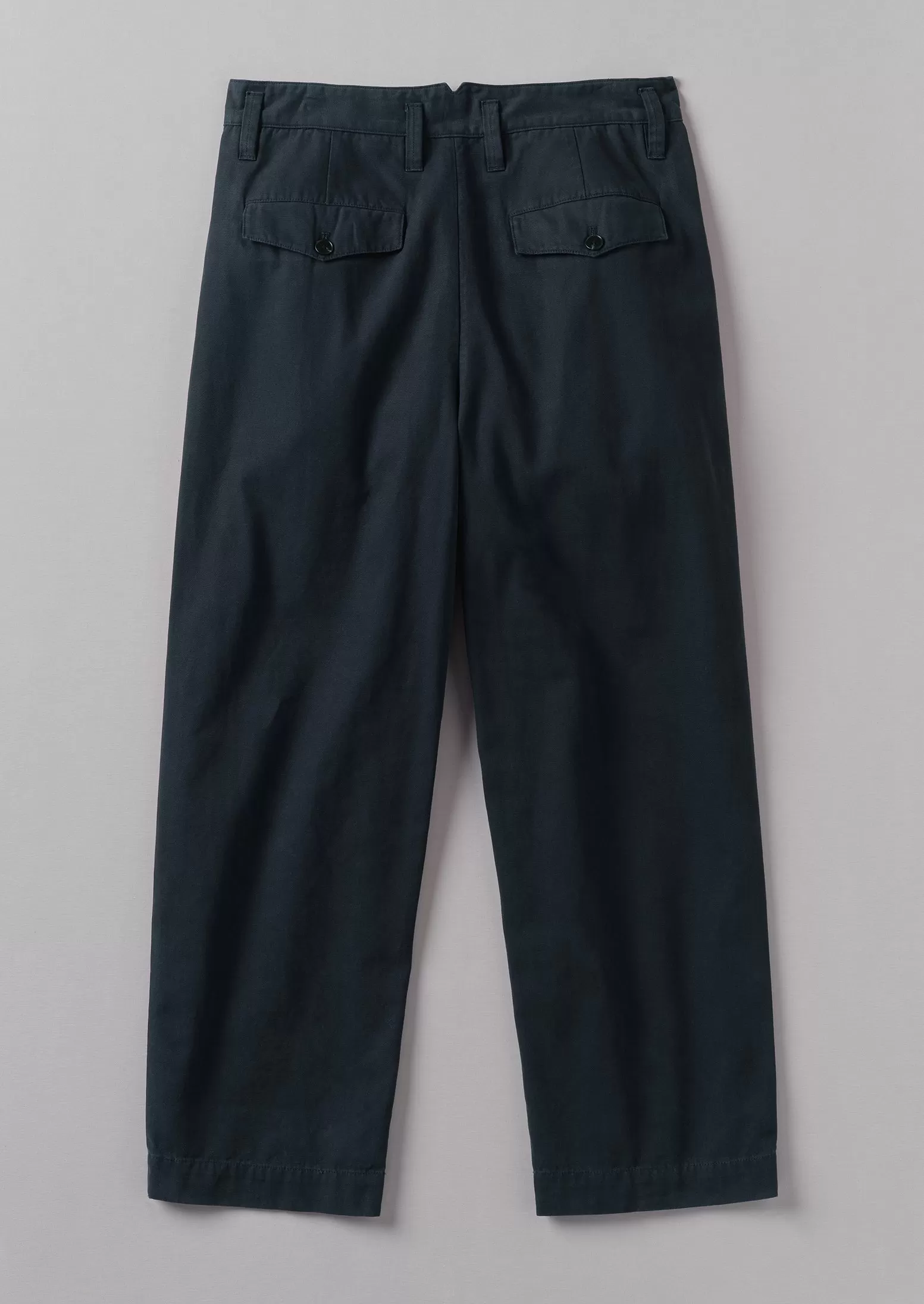 Bill Cotton Wide Leg Pants | Dark Navy