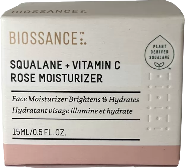 BIOSSANCE Squalane   Vitamin C Rose Moisturiser 15ml