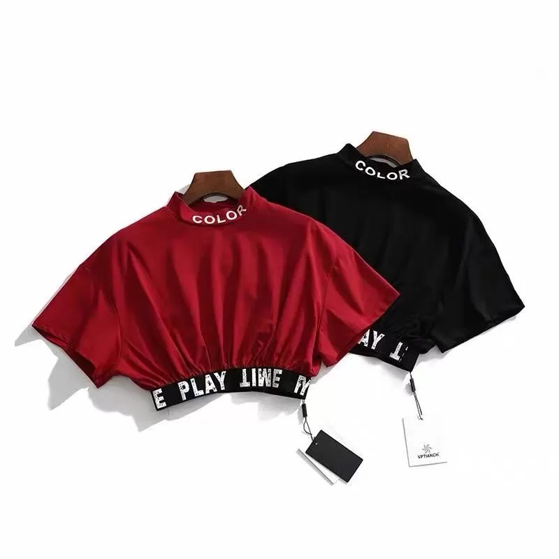 Blair Turtle Neck Cropped T-shirt