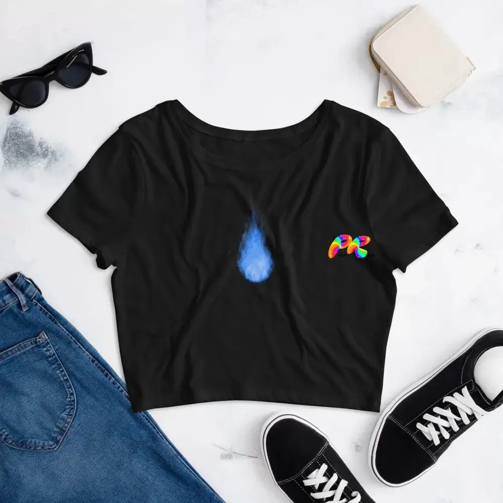 Blue Flame Women’s Crop T-Shirt