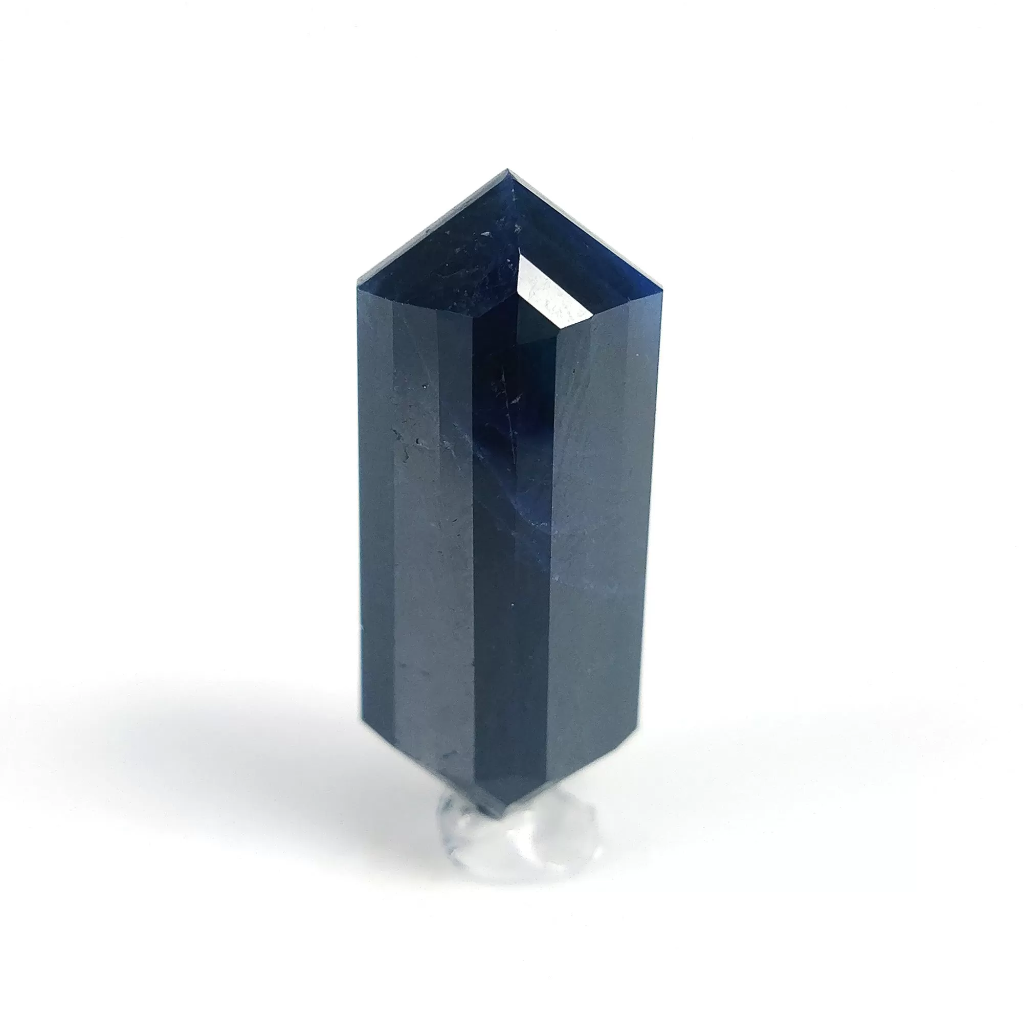 BLUE SAPPHIRE Gemstone Step Cut : 19.80cts Natural Untreated Unheated Sapphire Uneven Shape 25*11mm (With Video)