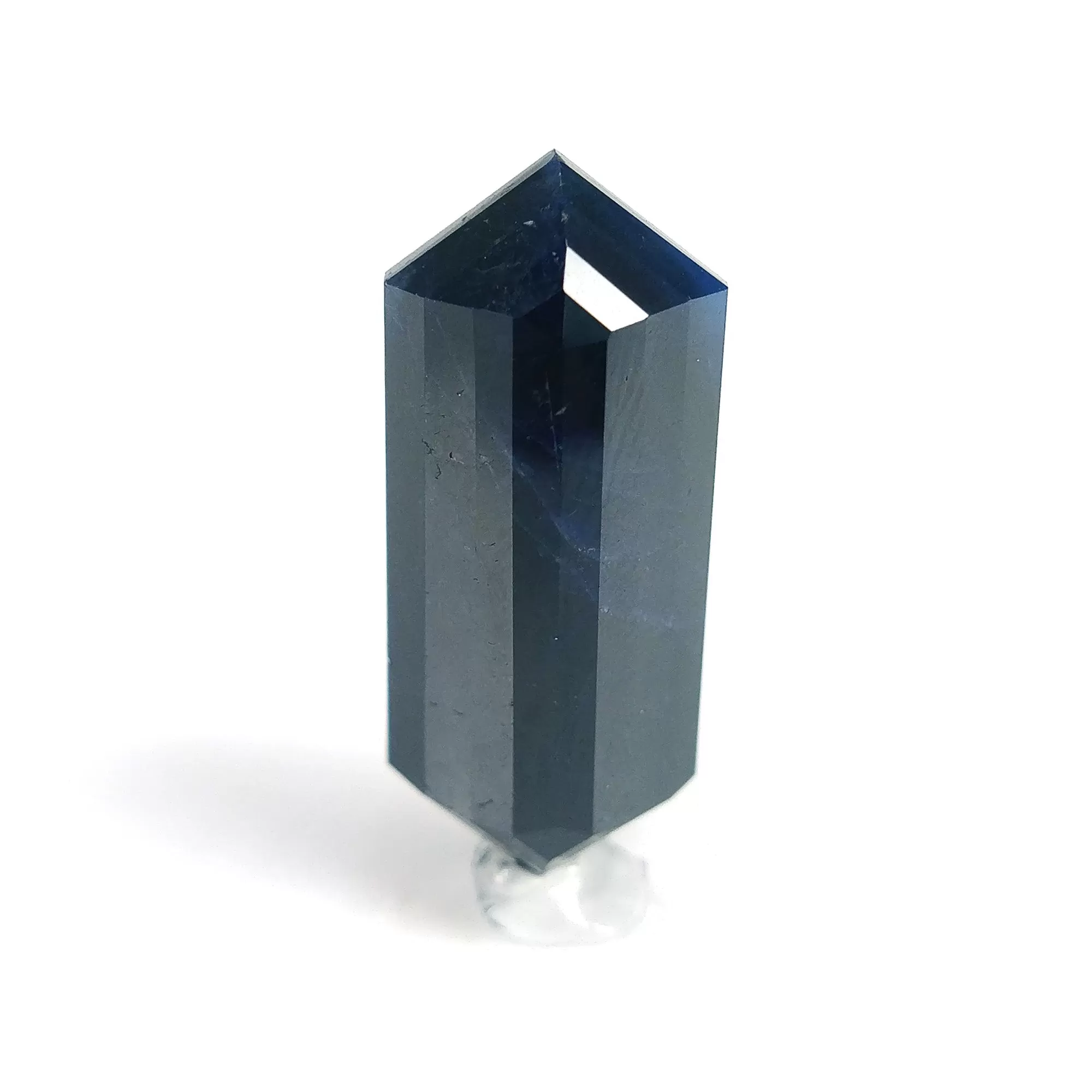 BLUE SAPPHIRE Gemstone Step Cut : 19.80cts Natural Untreated Unheated Sapphire Uneven Shape 25*11mm (With Video)