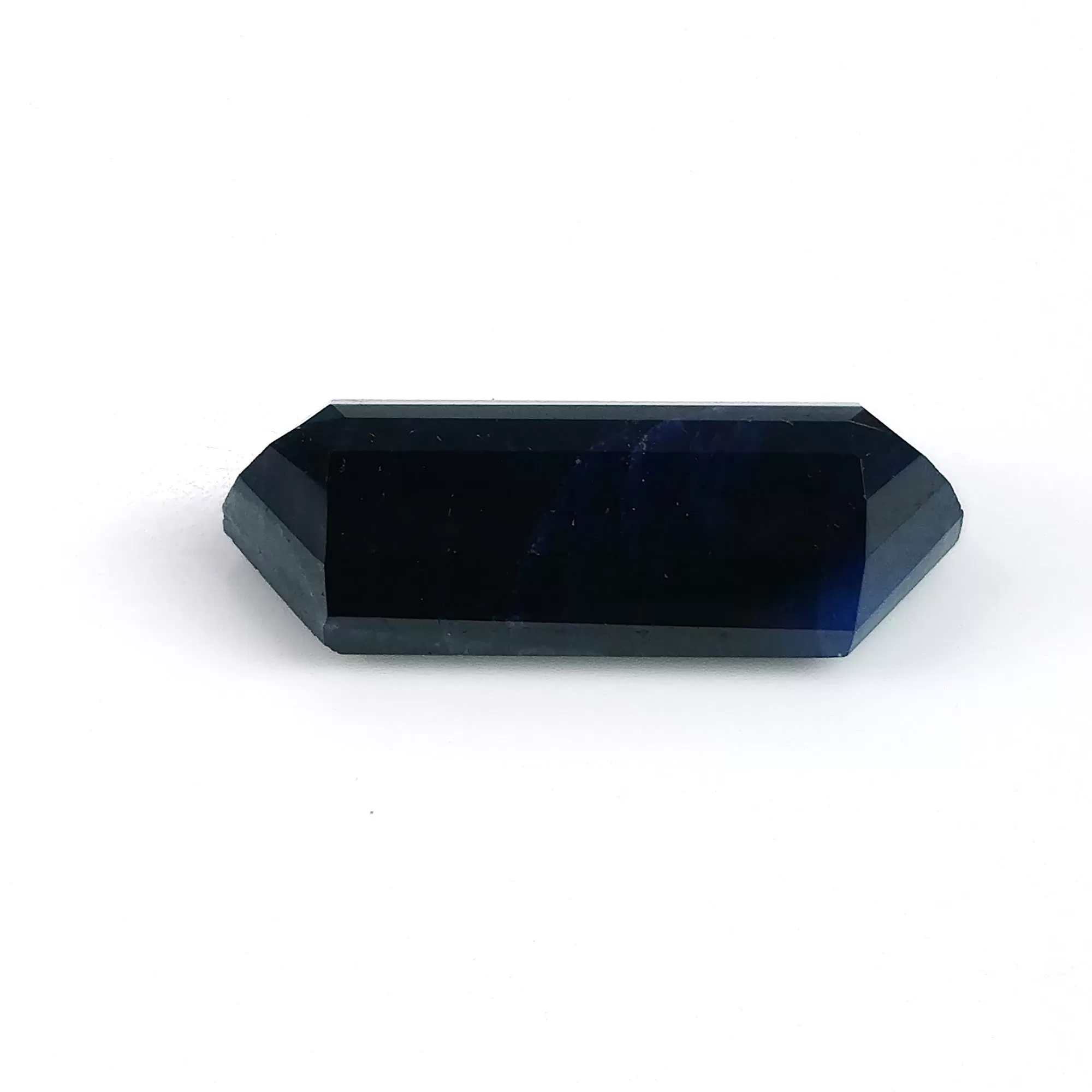 BLUE SAPPHIRE Gemstone Step Cut : 19.80cts Natural Untreated Unheated Sapphire Uneven Shape 25*11mm (With Video)