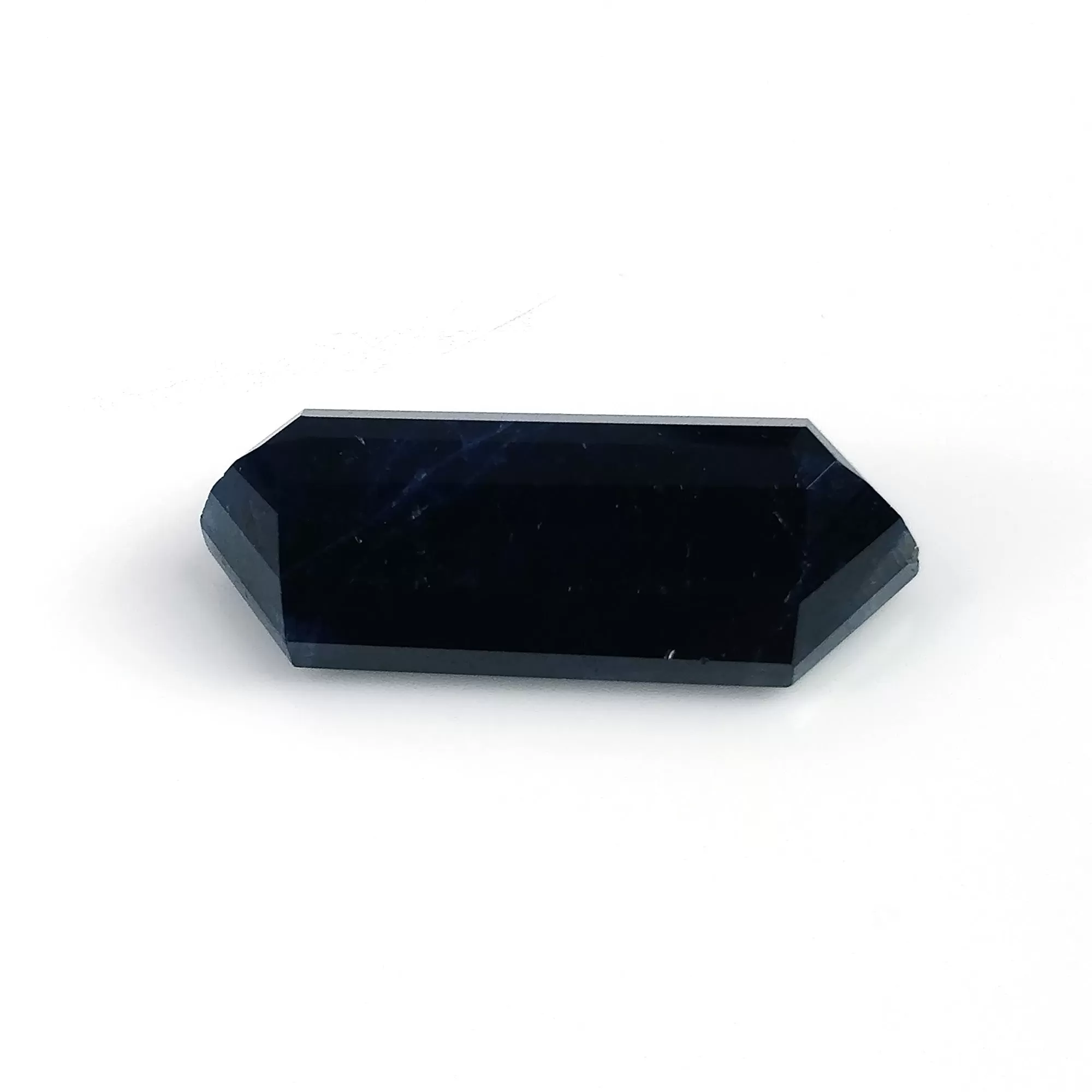 BLUE SAPPHIRE Gemstone Step Cut : 19.80cts Natural Untreated Unheated Sapphire Uneven Shape 25*11mm (With Video)