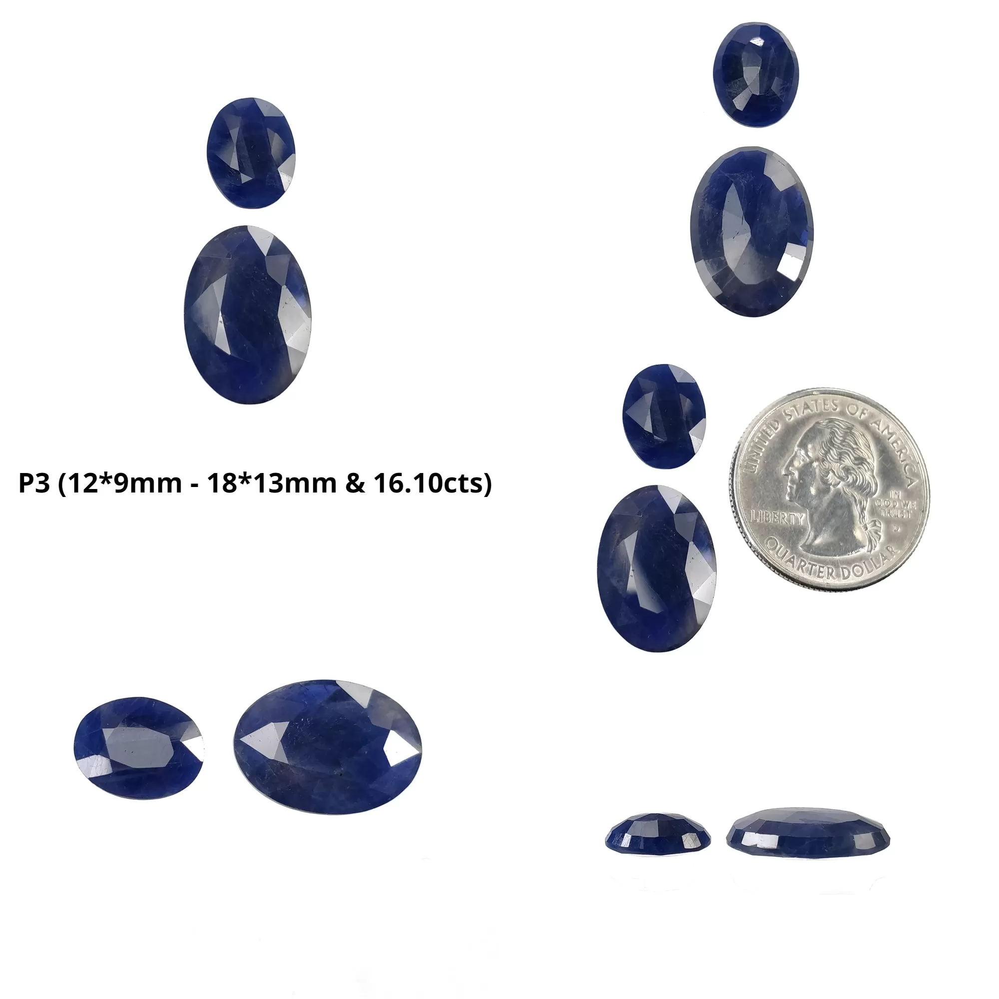 BLUE SILVER Sheen SAPPHIRE Gemstone Normal Cut : Natural Untreated Unheated Sapphire Cushion Oval Shape