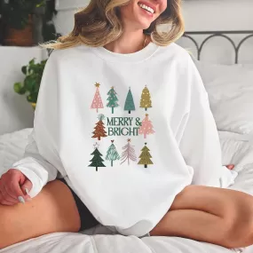 Boho Christmas Trees Sweatshirt