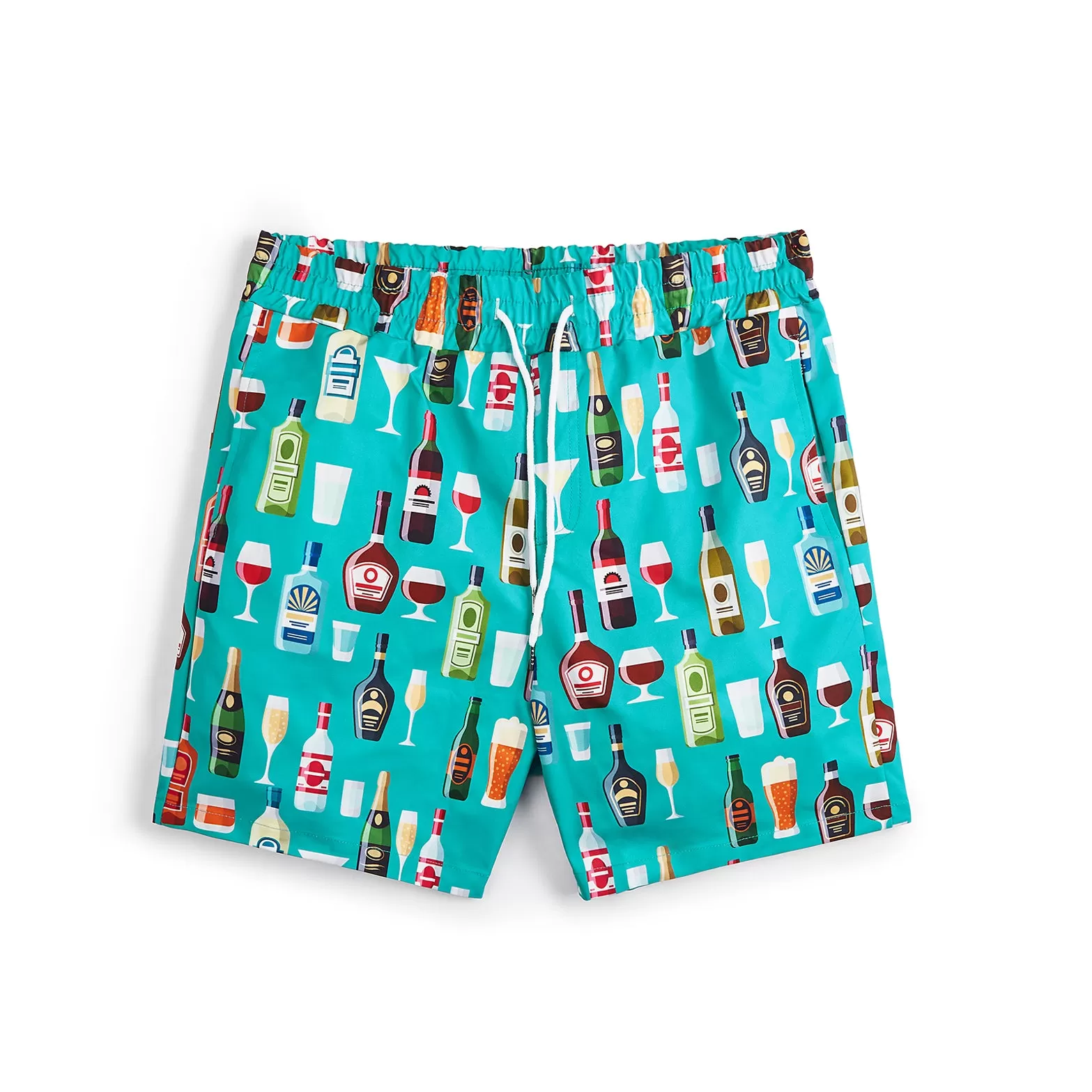 BOTTLE PRINTED SWIM TRUNKS