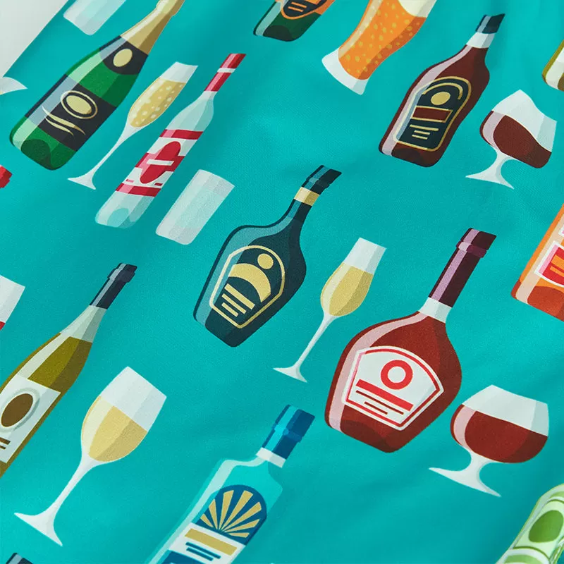 BOTTLE PRINTED SWIM TRUNKS