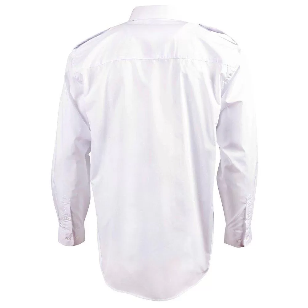 BS06L Unisex Epaulette Long Sleeve Shirt